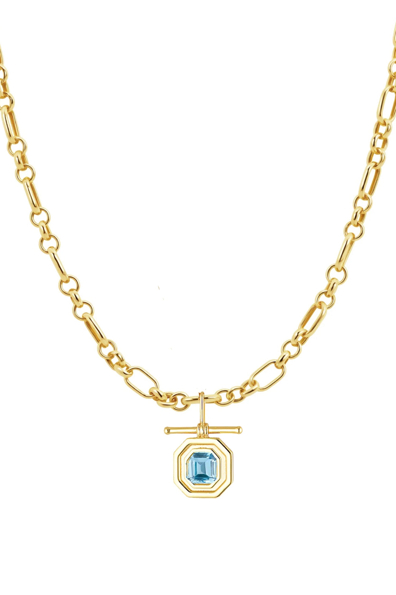 CLEO NECKLACE AQUAMARINE