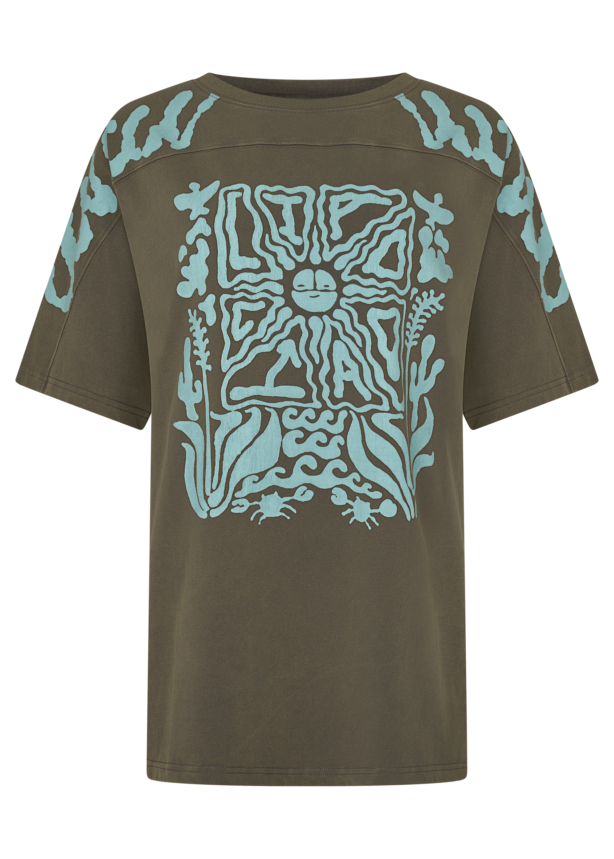 Coral reef tee dress