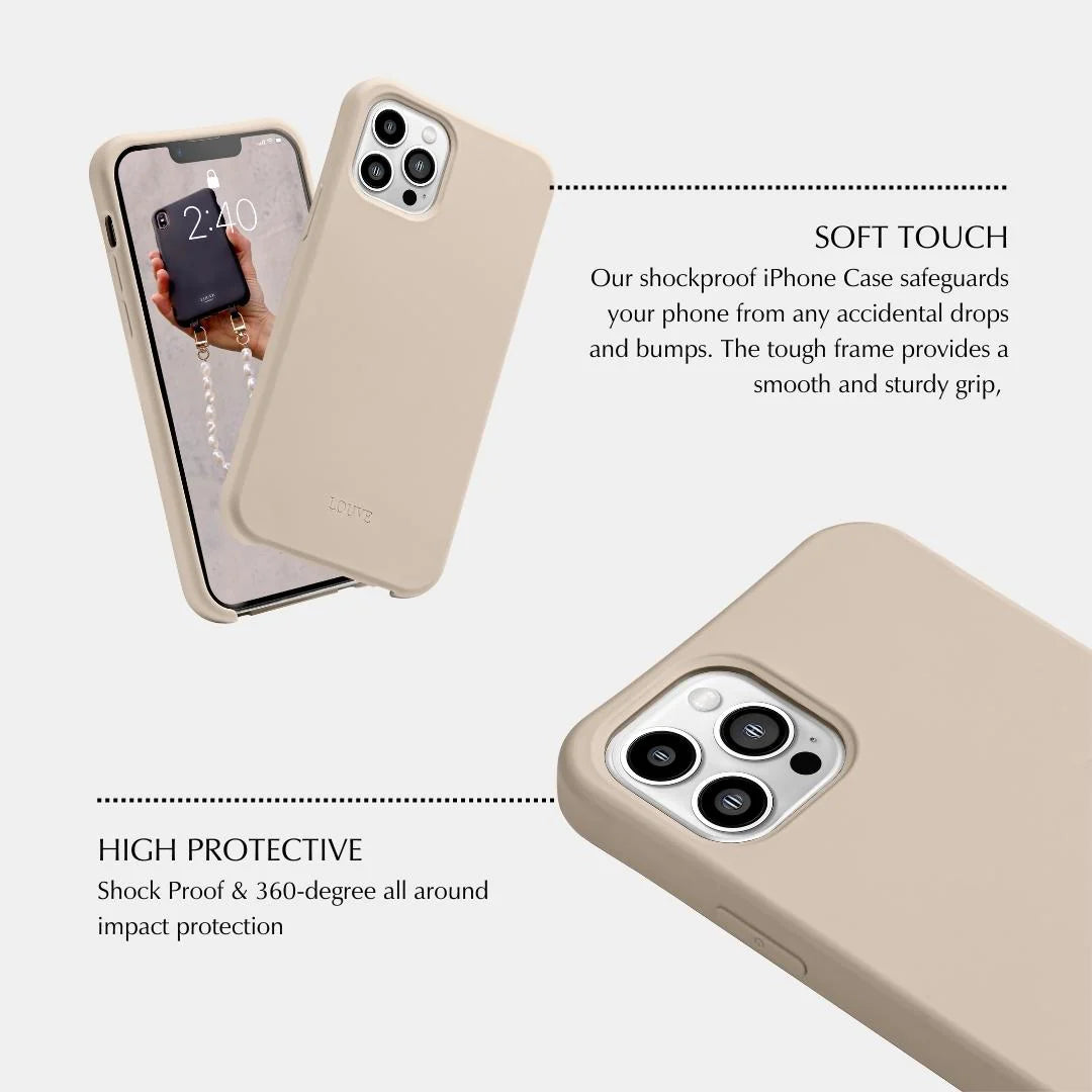 DESERT SAND BEIGE CROSSBODY PHONE CASE