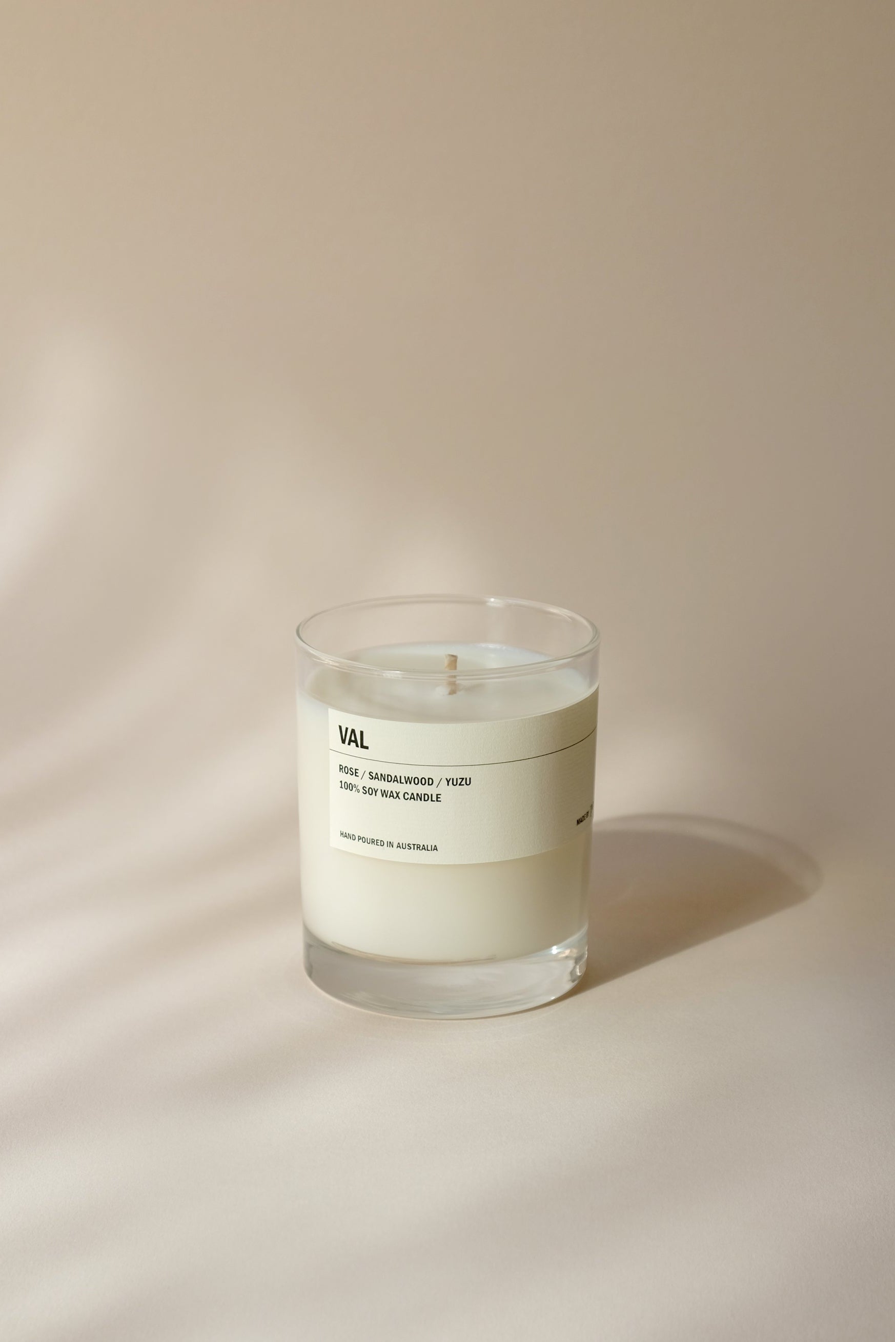 VAL: Rose / Sandalwood / Yuzu Clear Candle 300g