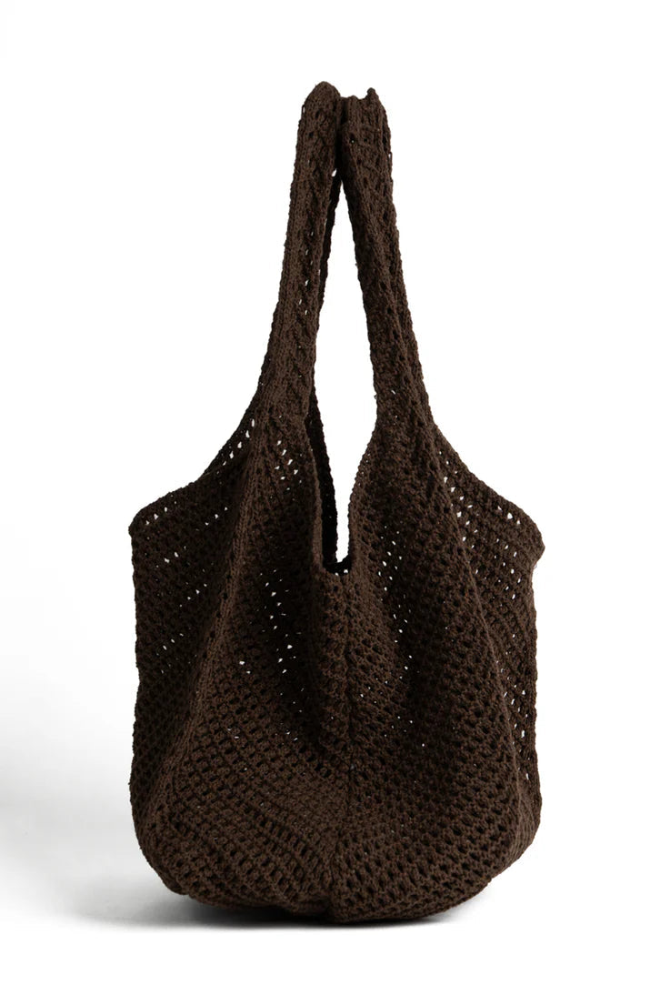 Crochet Tote - Coffee