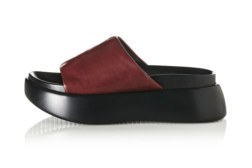 CUTLER - BURGUNDY LEATHER