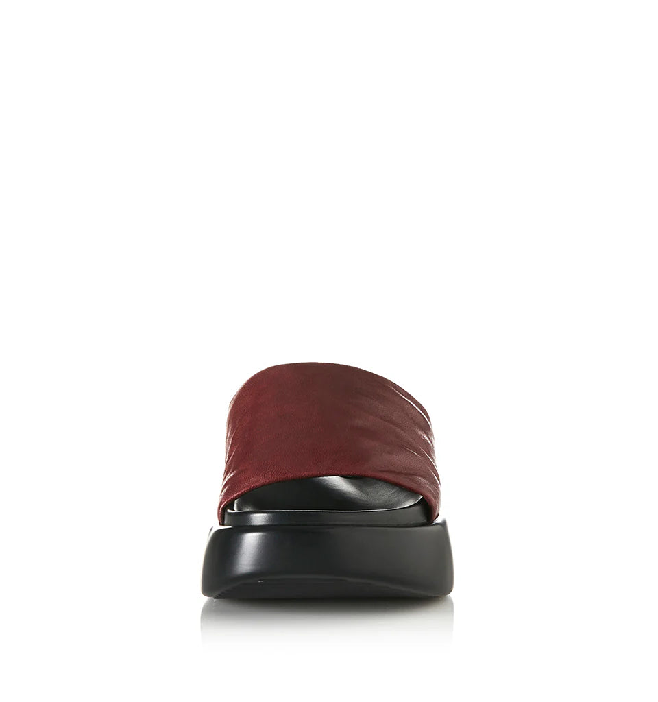 CUTLER - BURGUNDY LEATHER