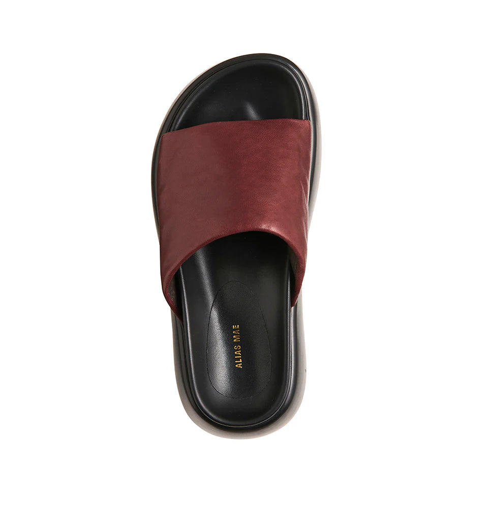 CUTLER - BURGUNDY LEATHER