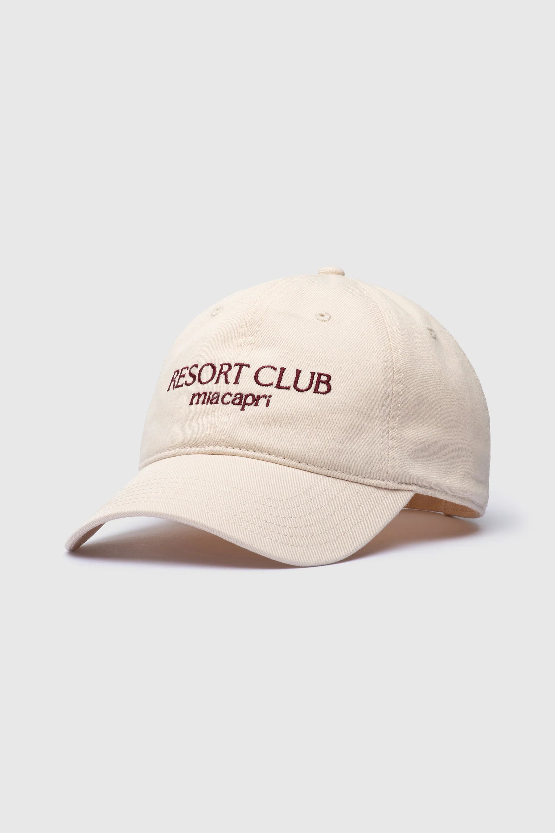 Embroidered Cap - Resort Club - Off White