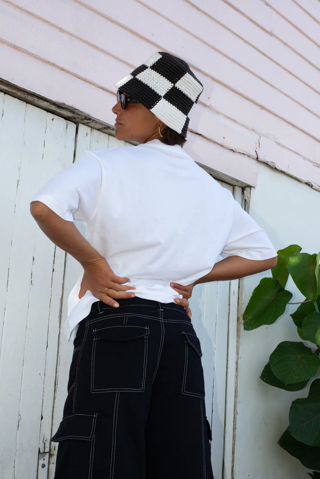 BLACK CARGO PANTS