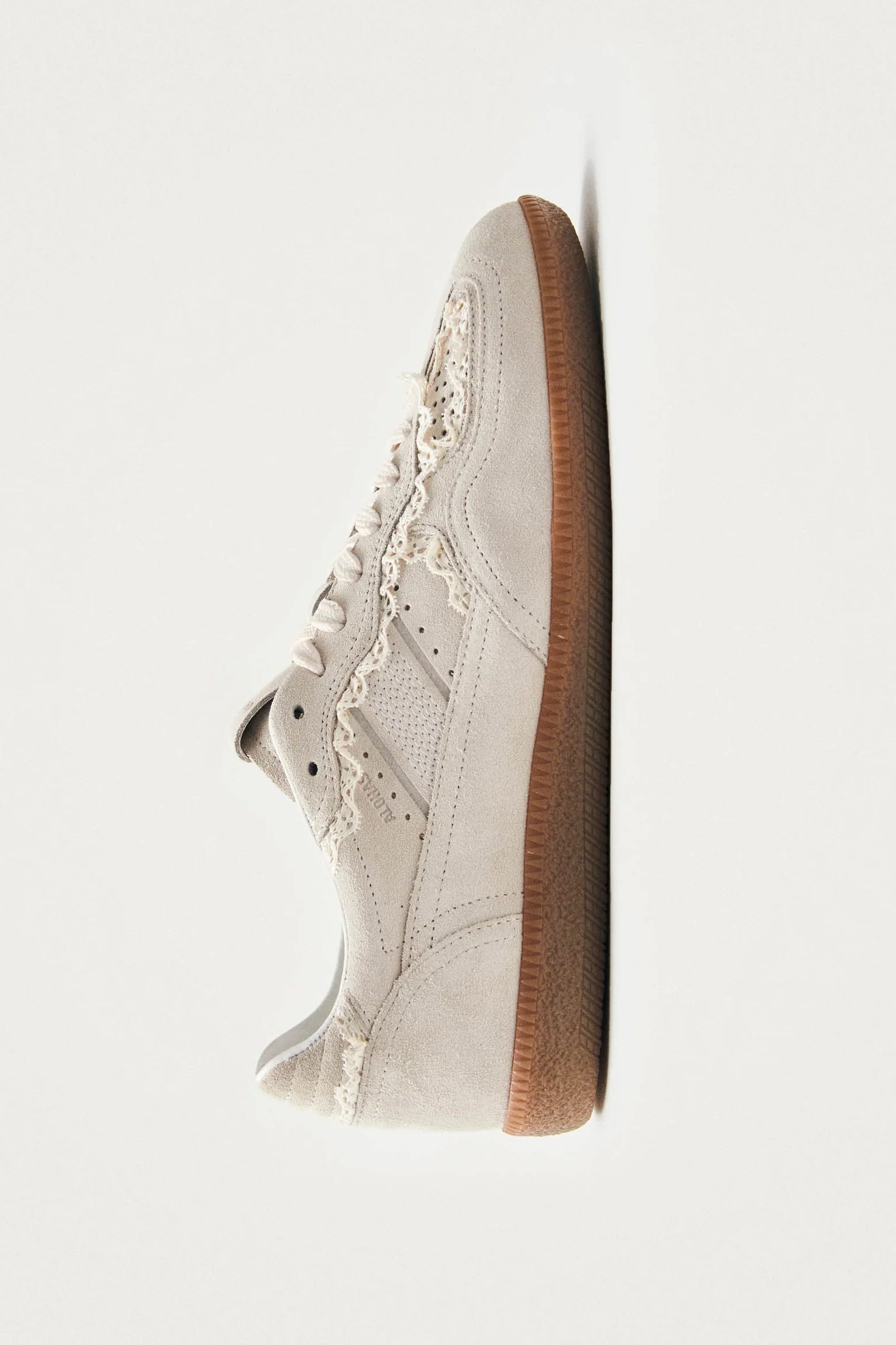 Tb.490 Crochet Cream Leather Sneakers