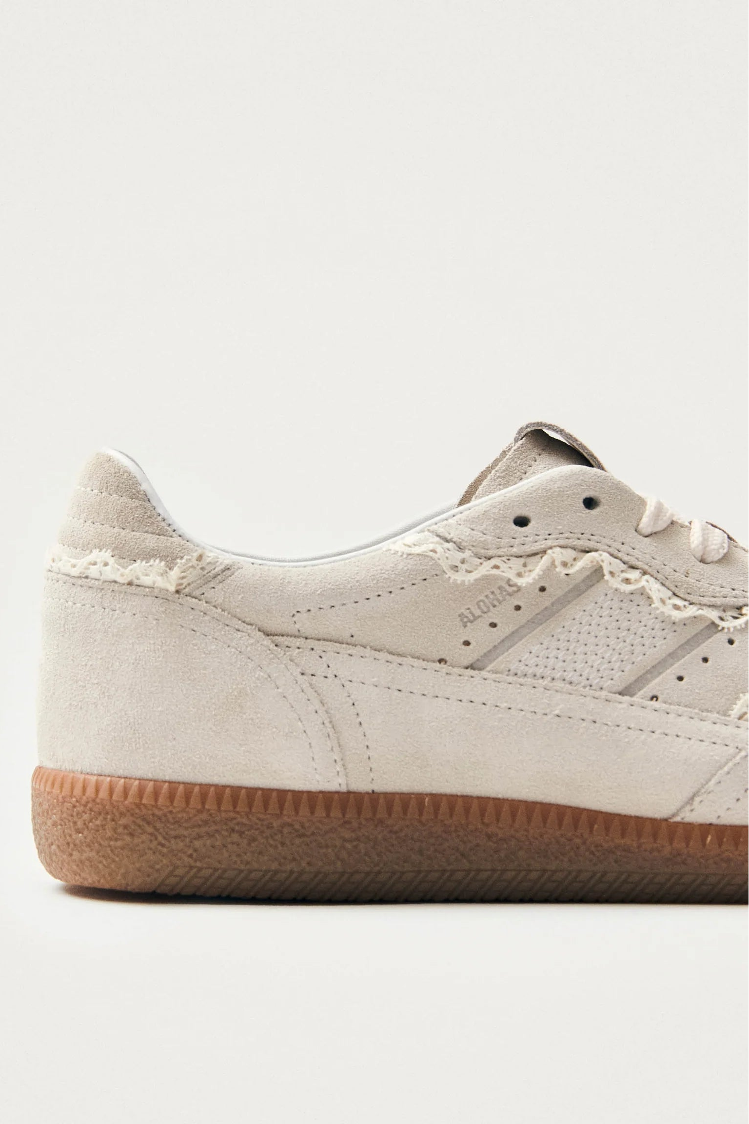 Tb.490 Crochet Cream Leather Sneakers