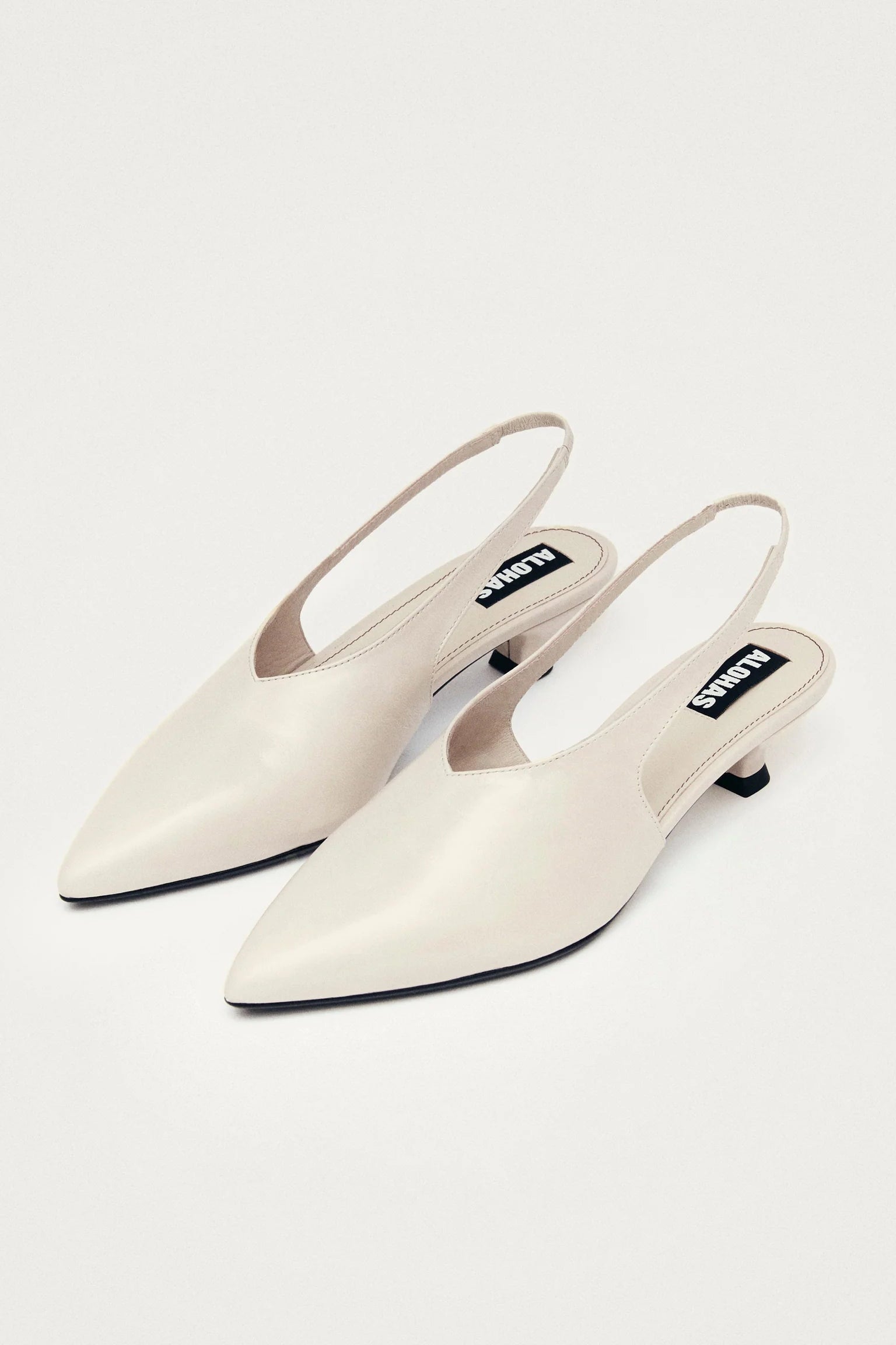 Eros Cream Leather Mules