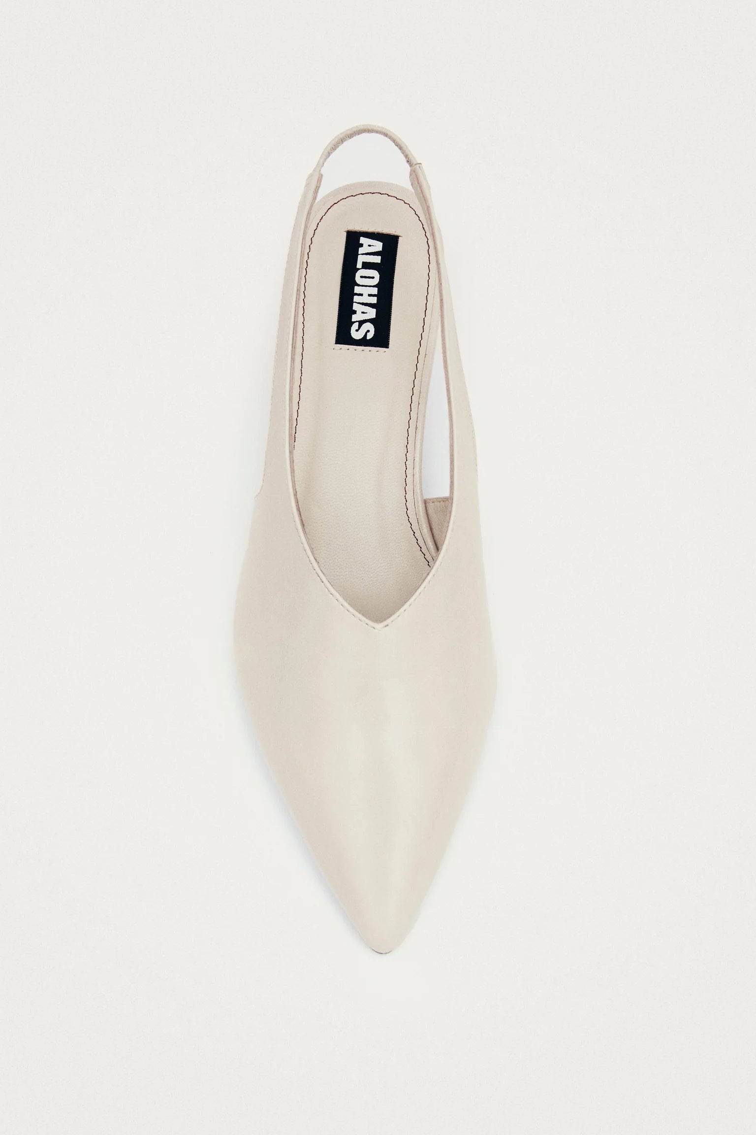 Eros Cream Leather Mules