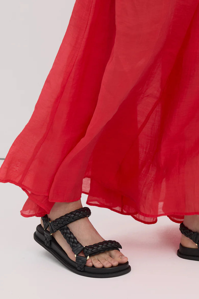 Elke Braided Sandal - Black