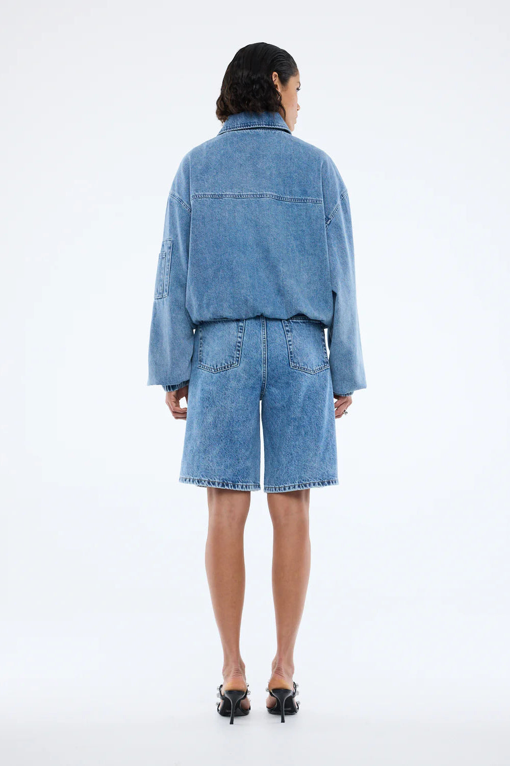 HARLOW DENIM BOMBER