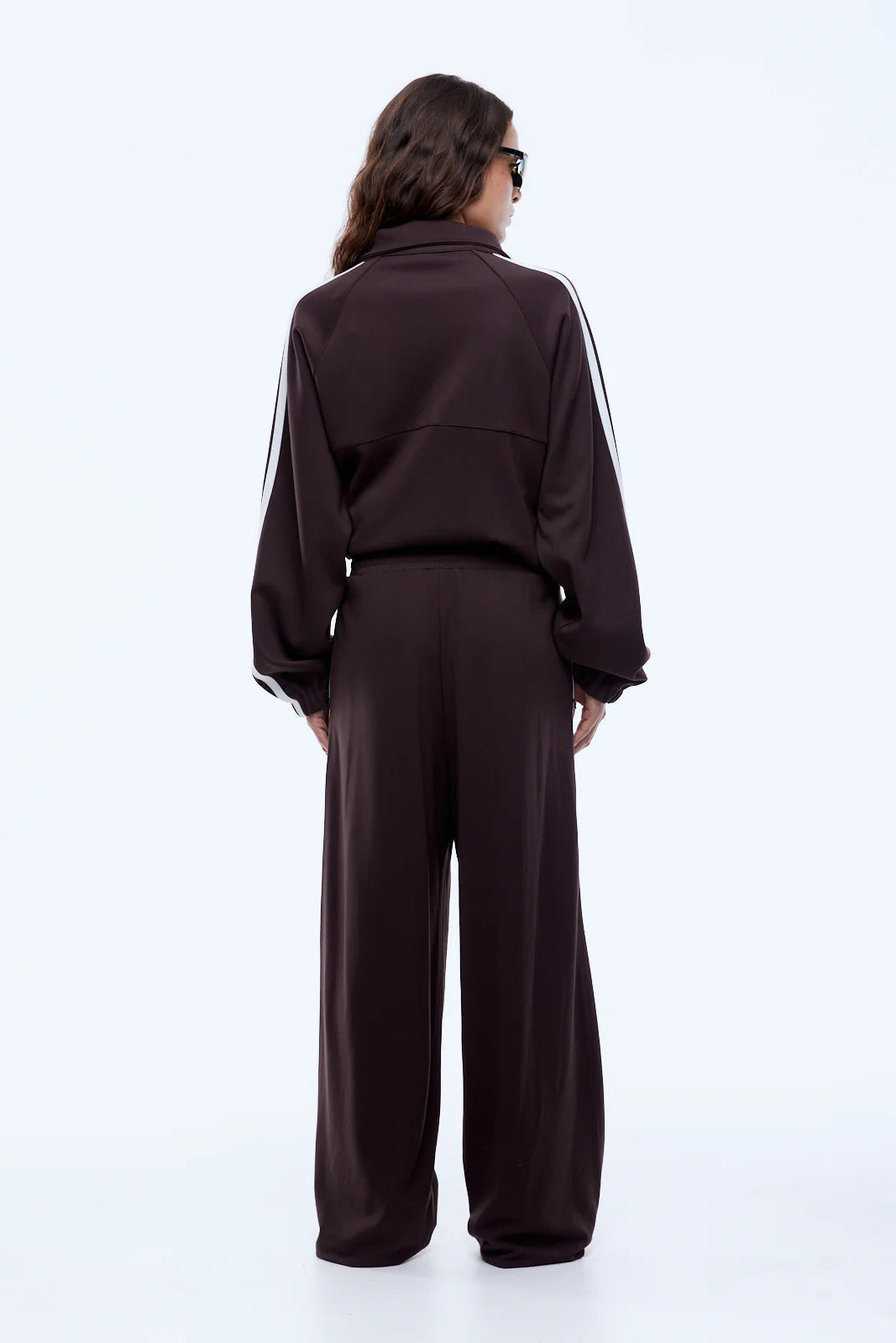 VALENTINA STRIPE PANT - COCOA