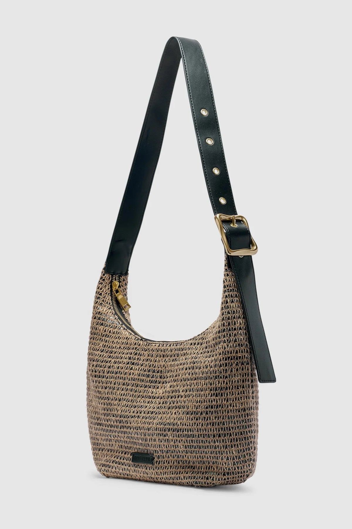 Everyday Large Croissant Bag - Raffia Stripe