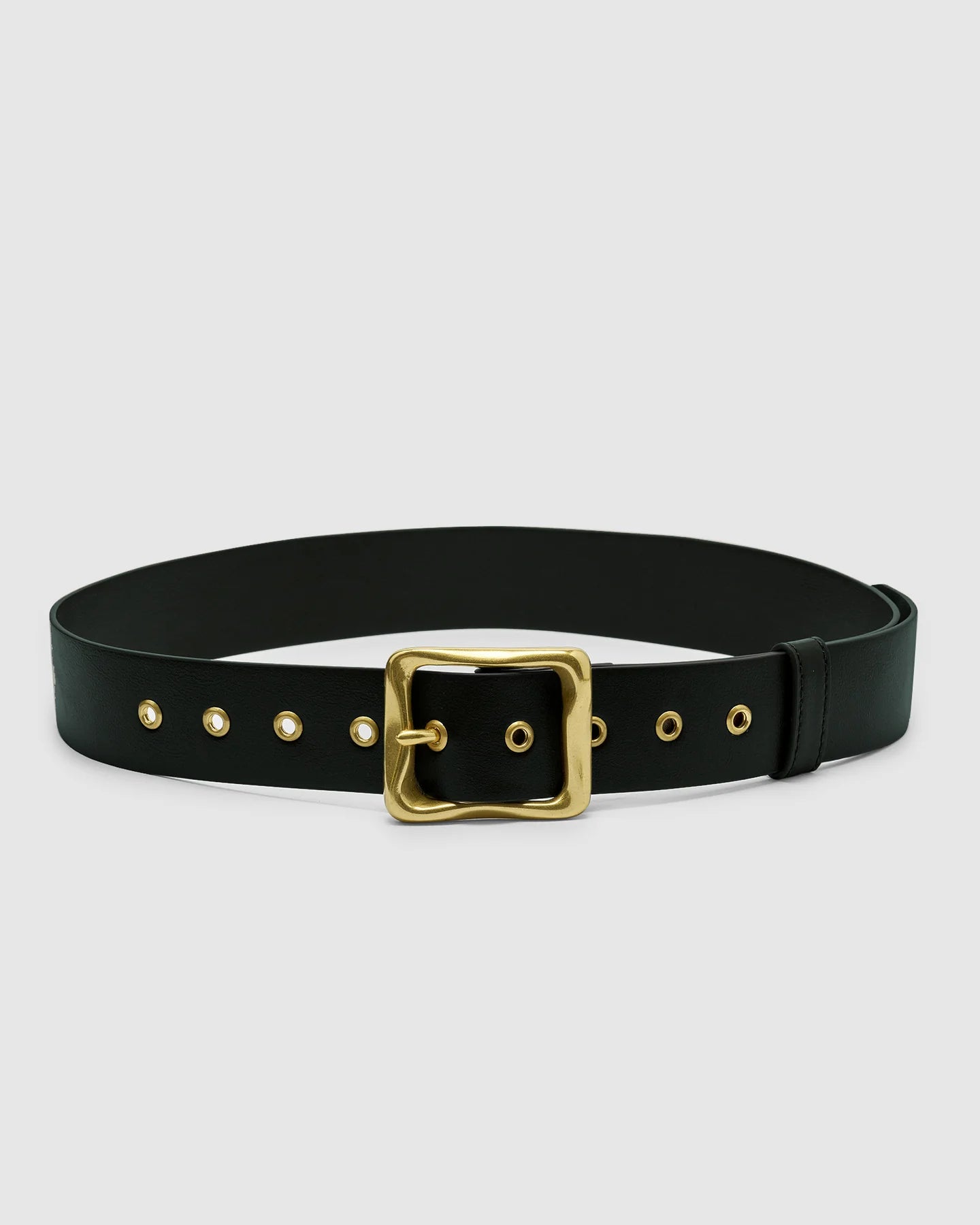 EVERYDAY BUCKLE BELT - BLACK/GOLD