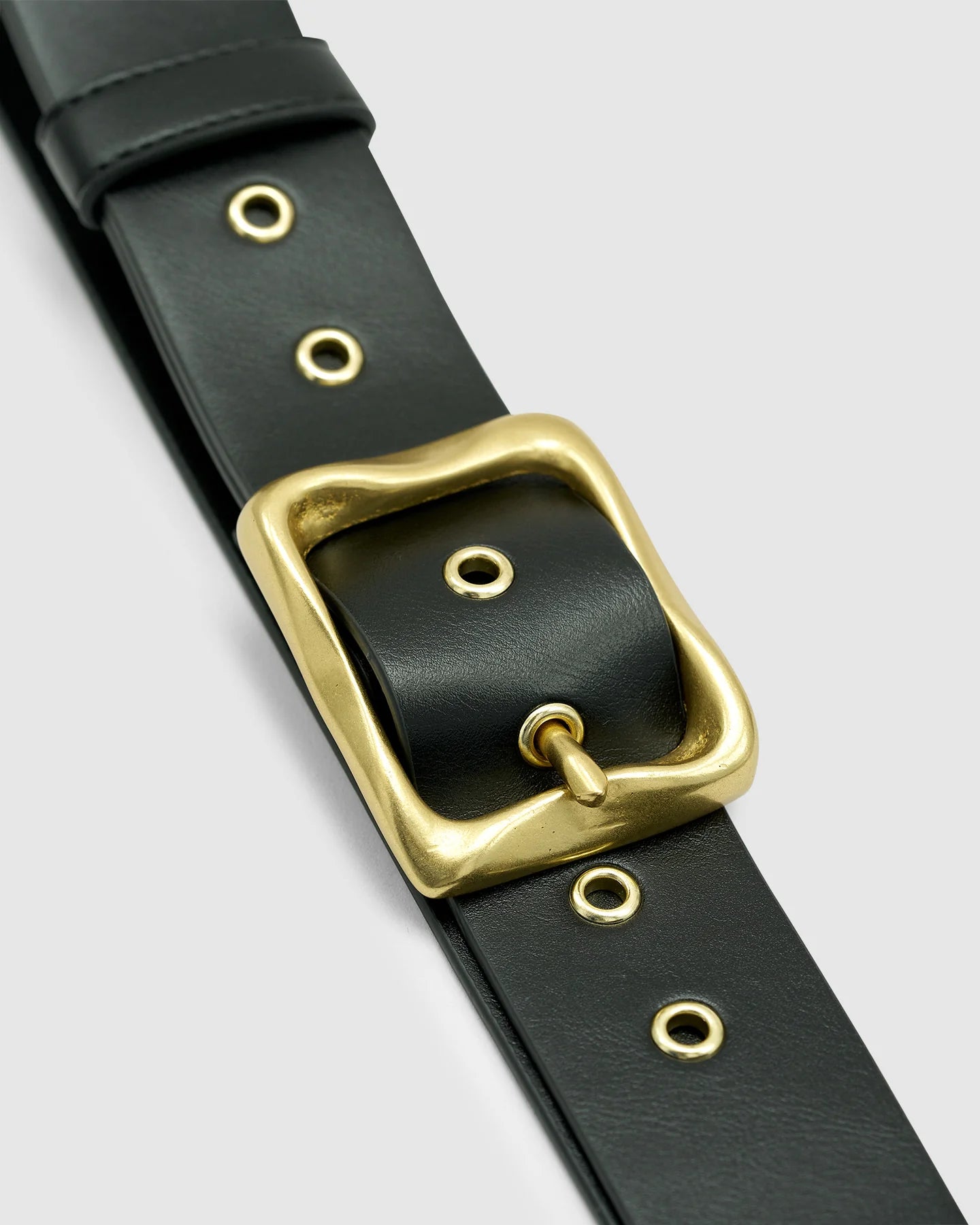 EVERYDAY BUCKLE BELT - BLACK/GOLD
