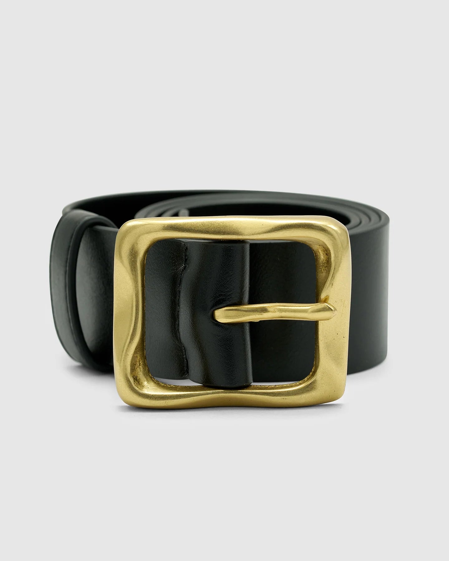 EVERYDAY BUCKLE BELT - BLACK/GOLD