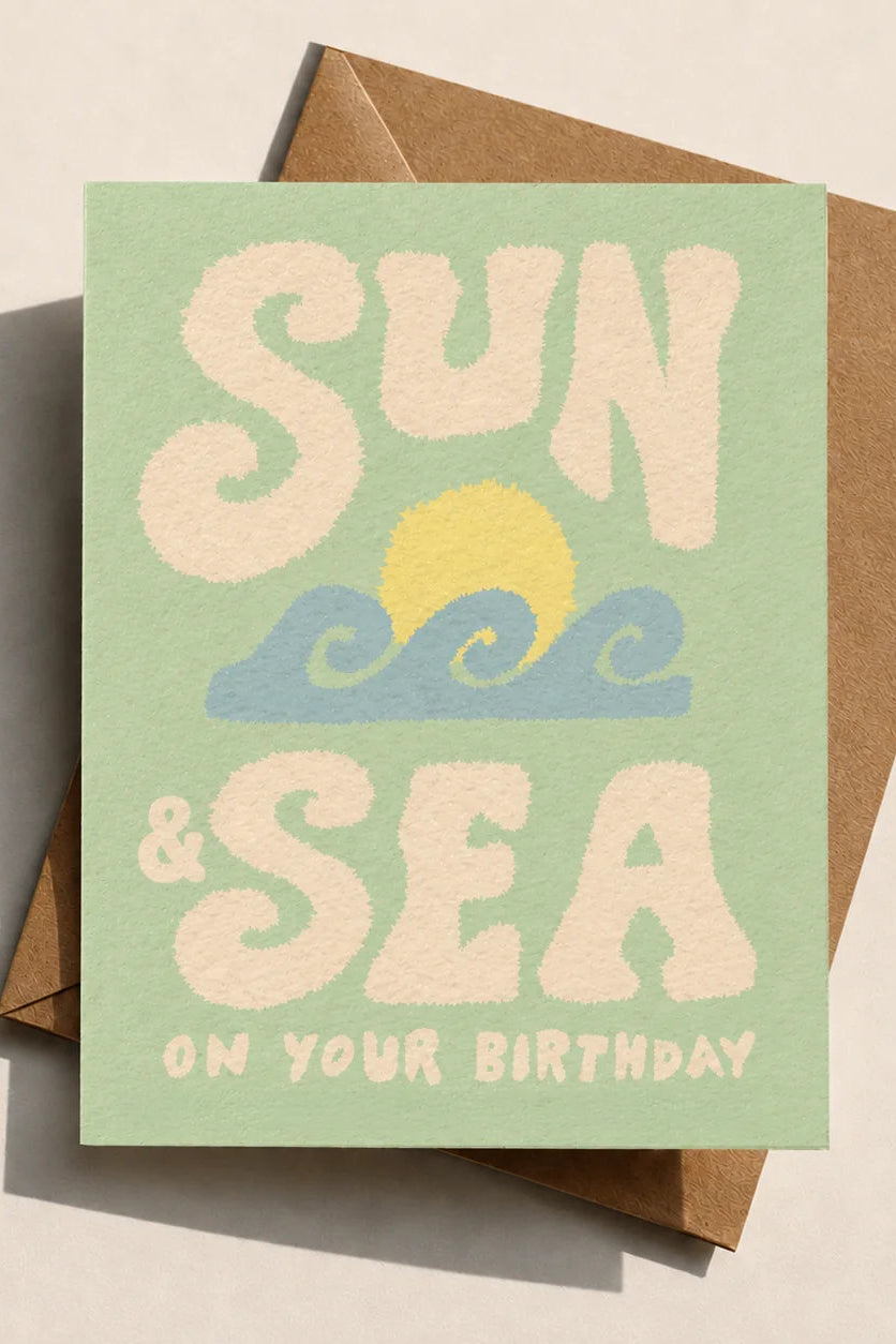 Sun & Sea Birthday Card