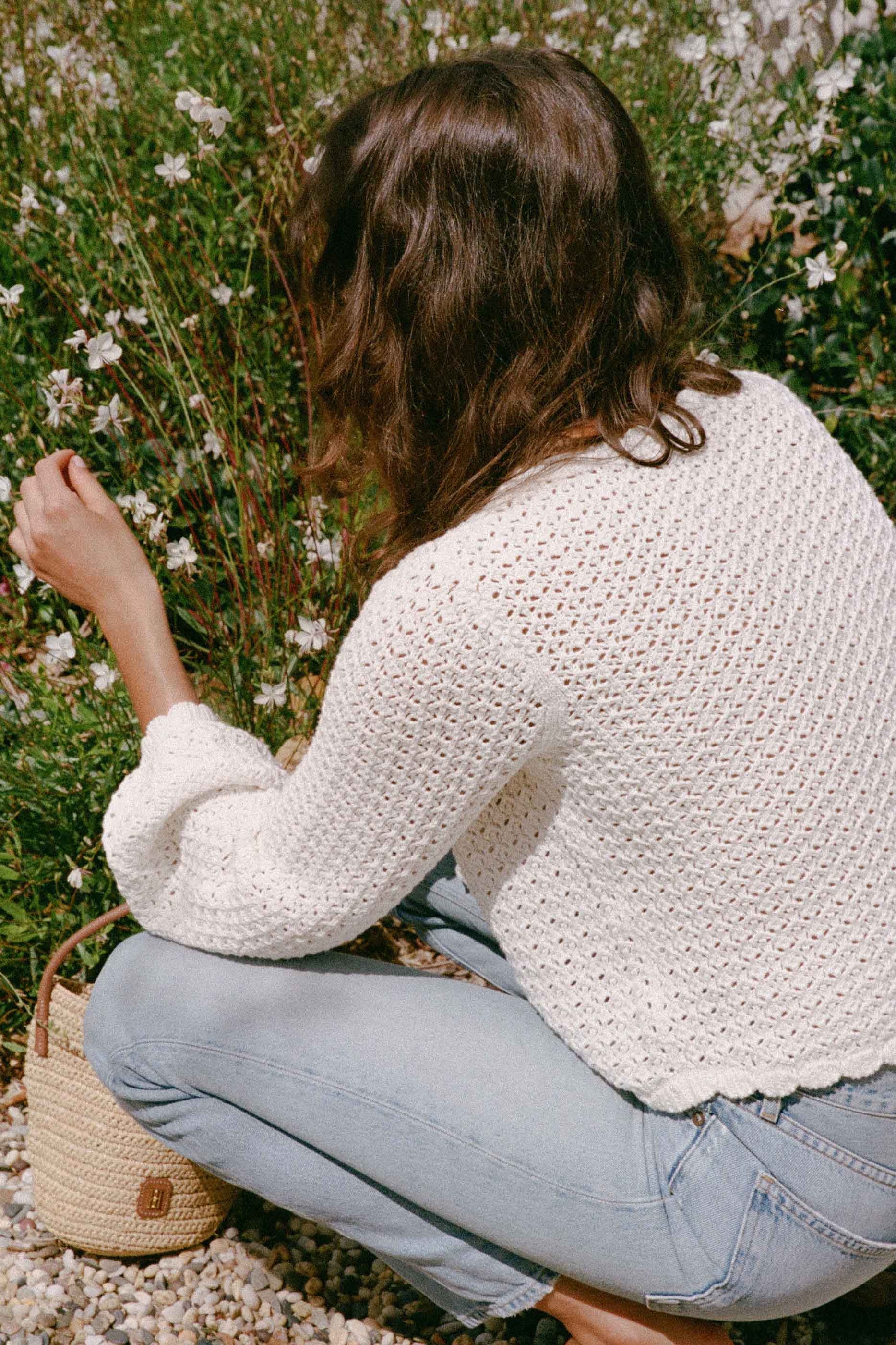 Pointelle Pullover