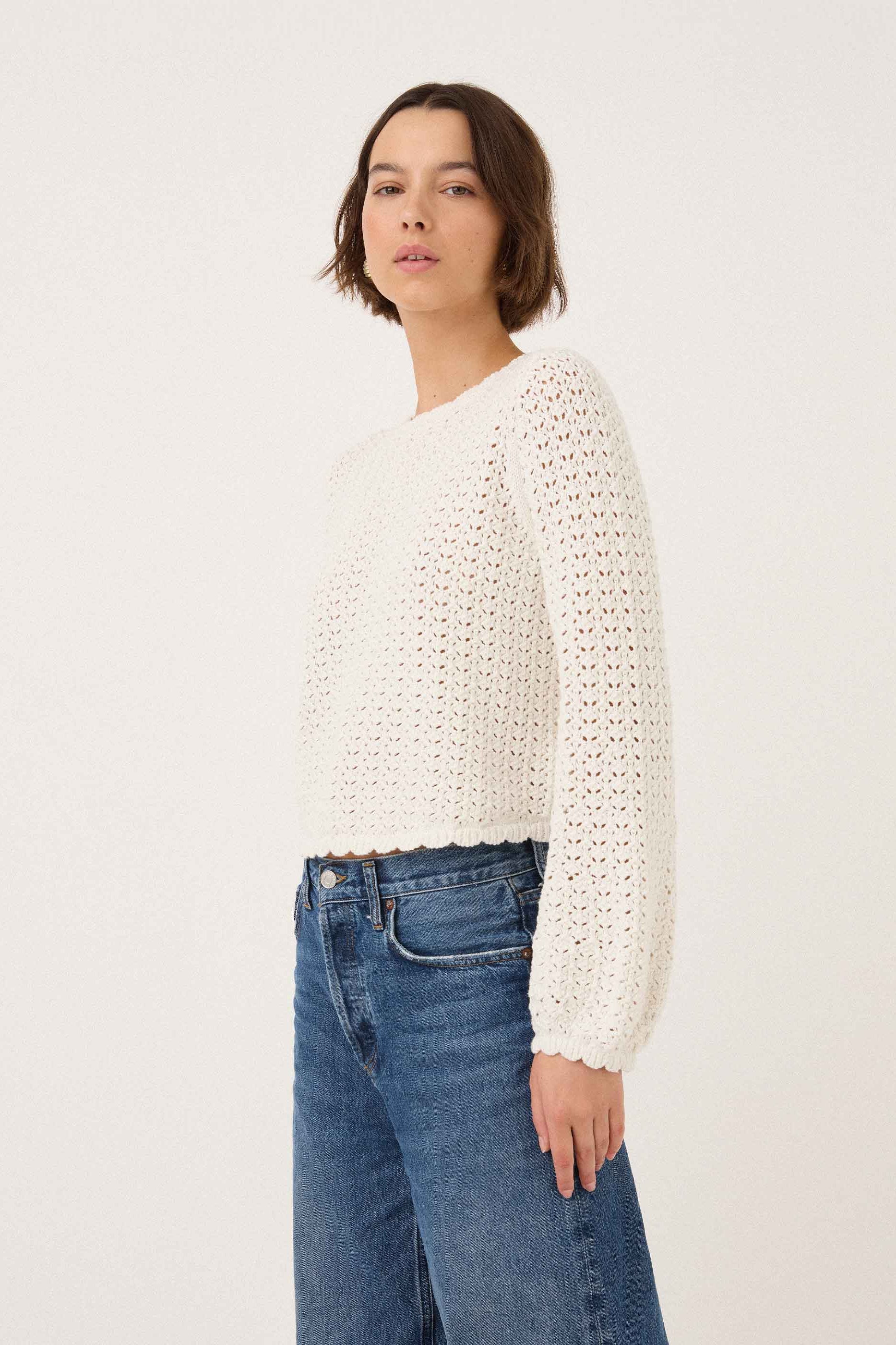 Pointelle Pullover