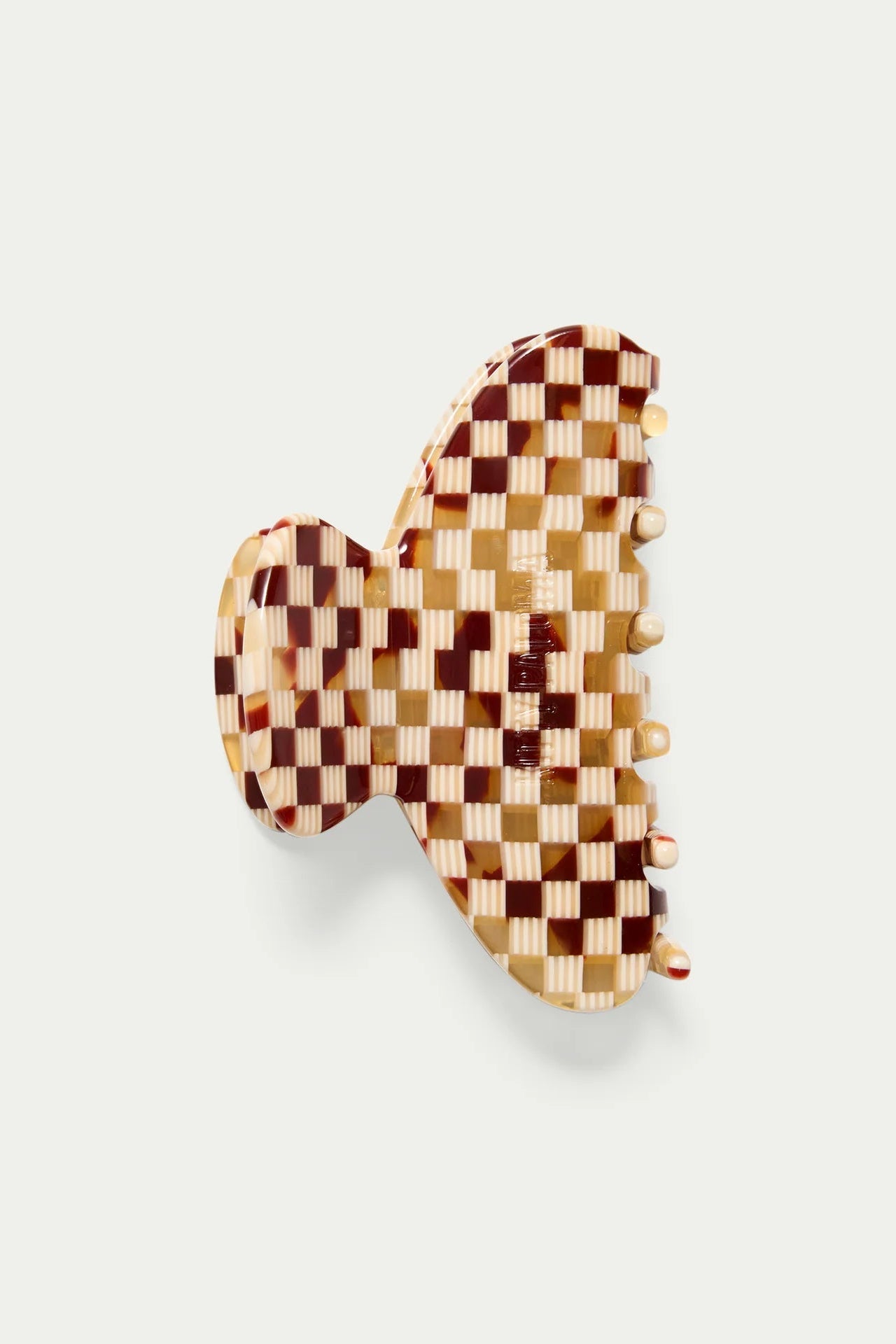 Midi Ginger Checkers - Hair Claw