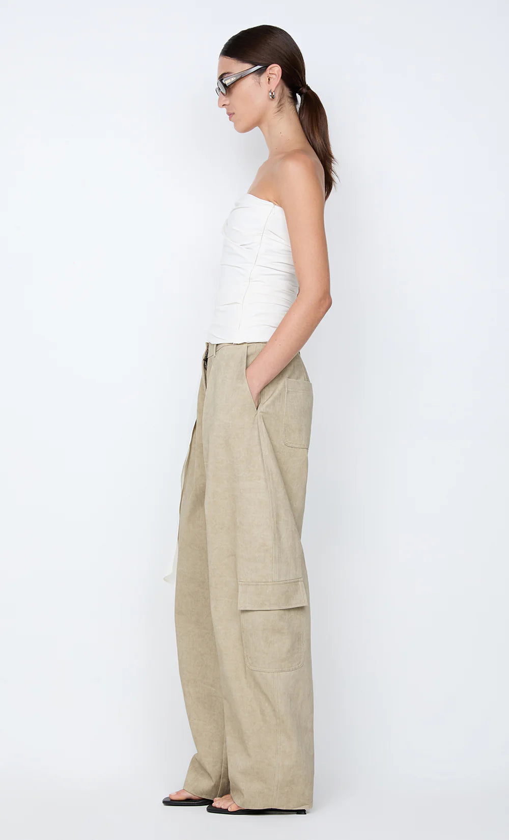 BELLE STRAPLESS TOP - IVORY