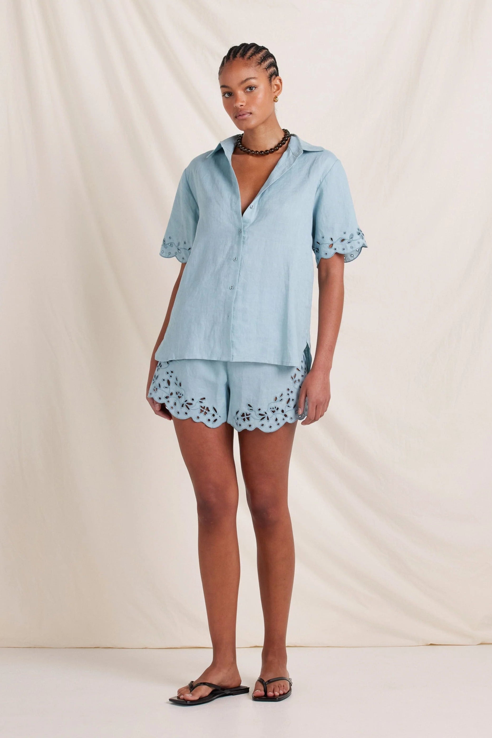 MEMOIR SHIRT - DUSTY BLUE