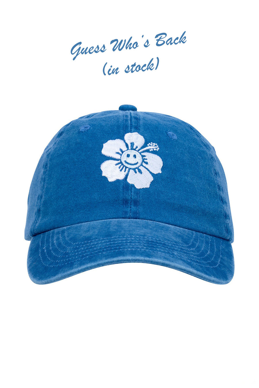 Happy Hibiscus Cap - Blue