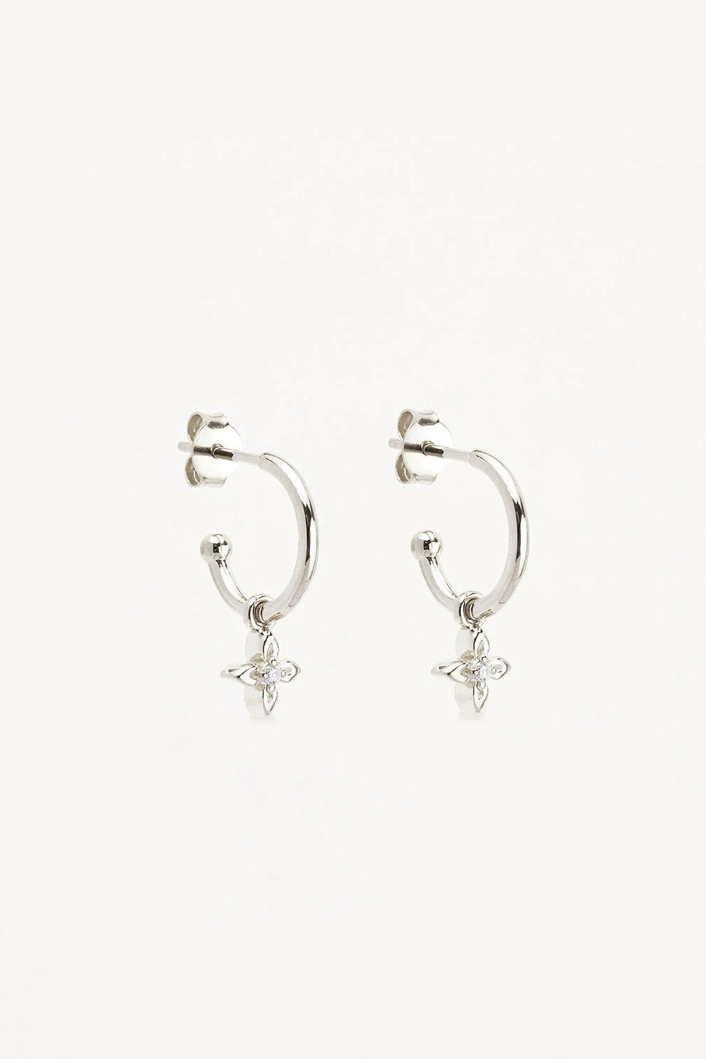 Live in Light Hoop Earrings - Sterling Silver