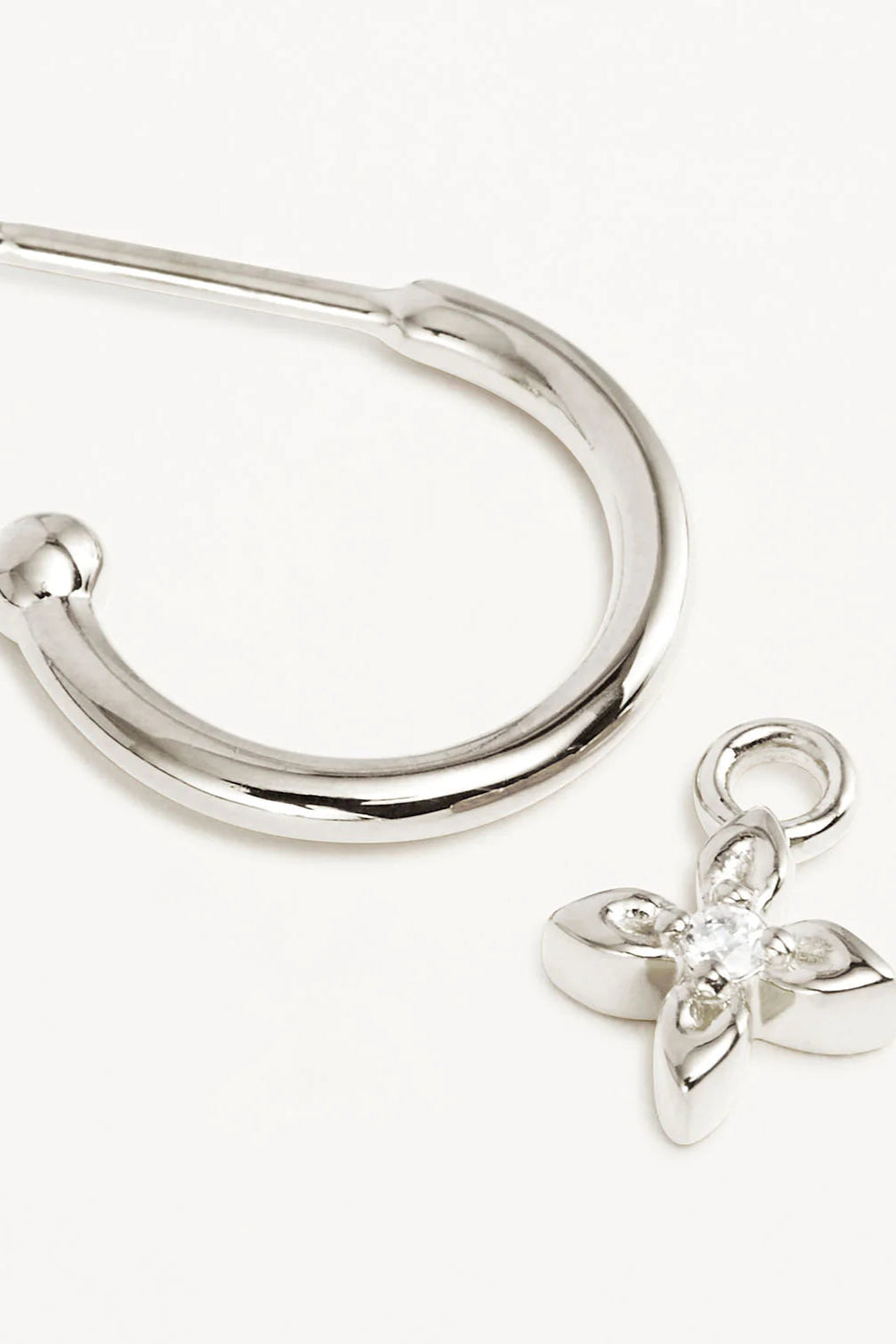 Live in Light Hoop Earrings - Sterling Silver