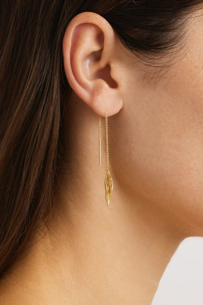 Awaken Thread Earrings - 18k Gold Vermeil