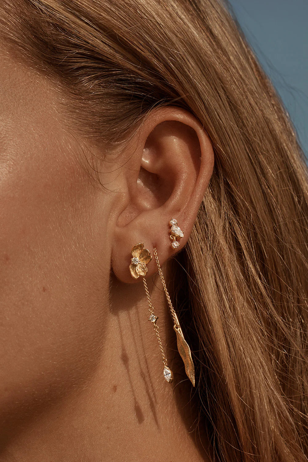 Awaken Thread Earrings - 18k Gold Vermeil