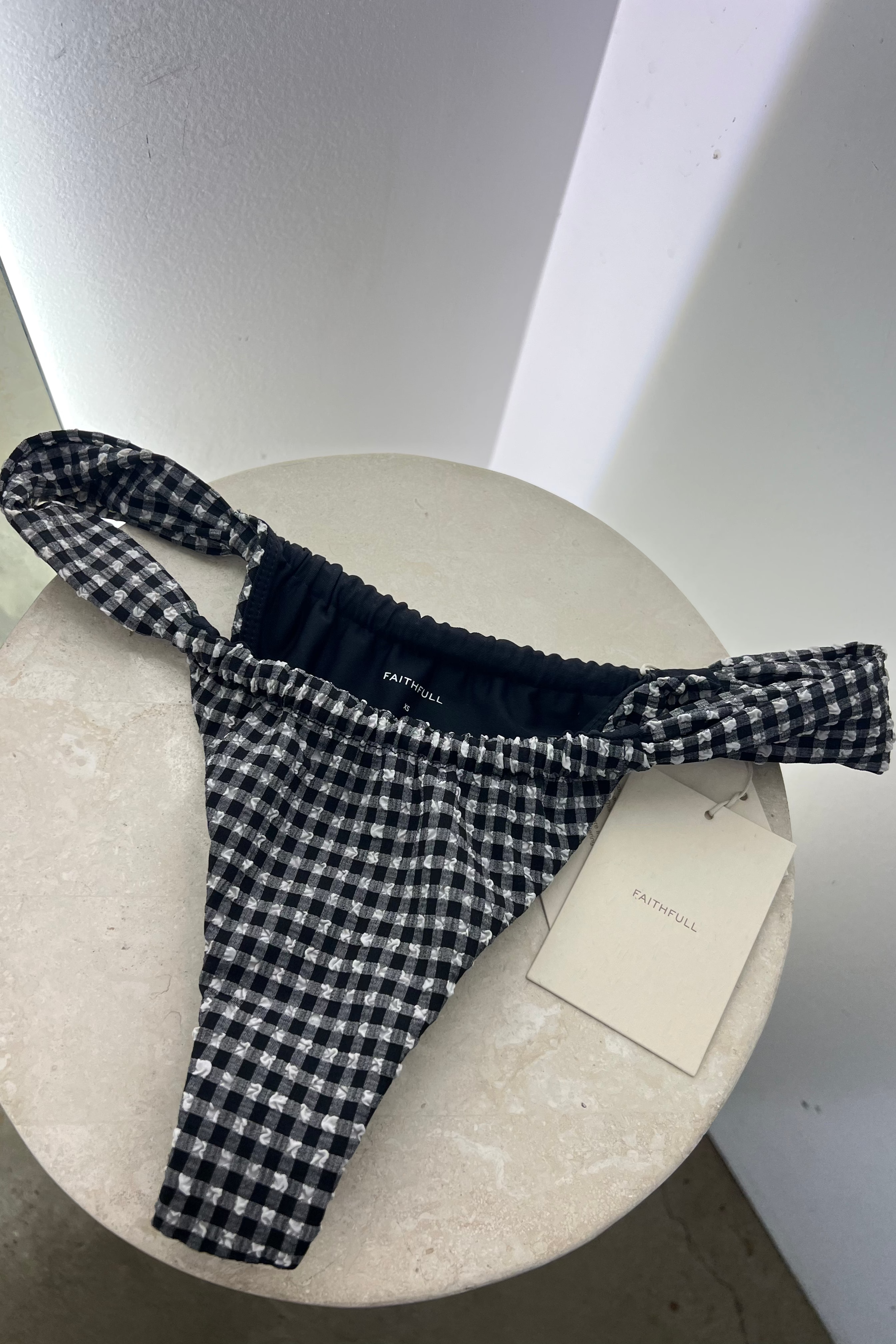 ANDEZ BIKINI BOTTOM - SEERSUCKER GINGHAM