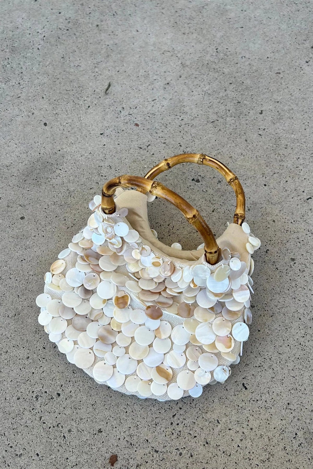 The Amalfi Pearl Bamboo Bag