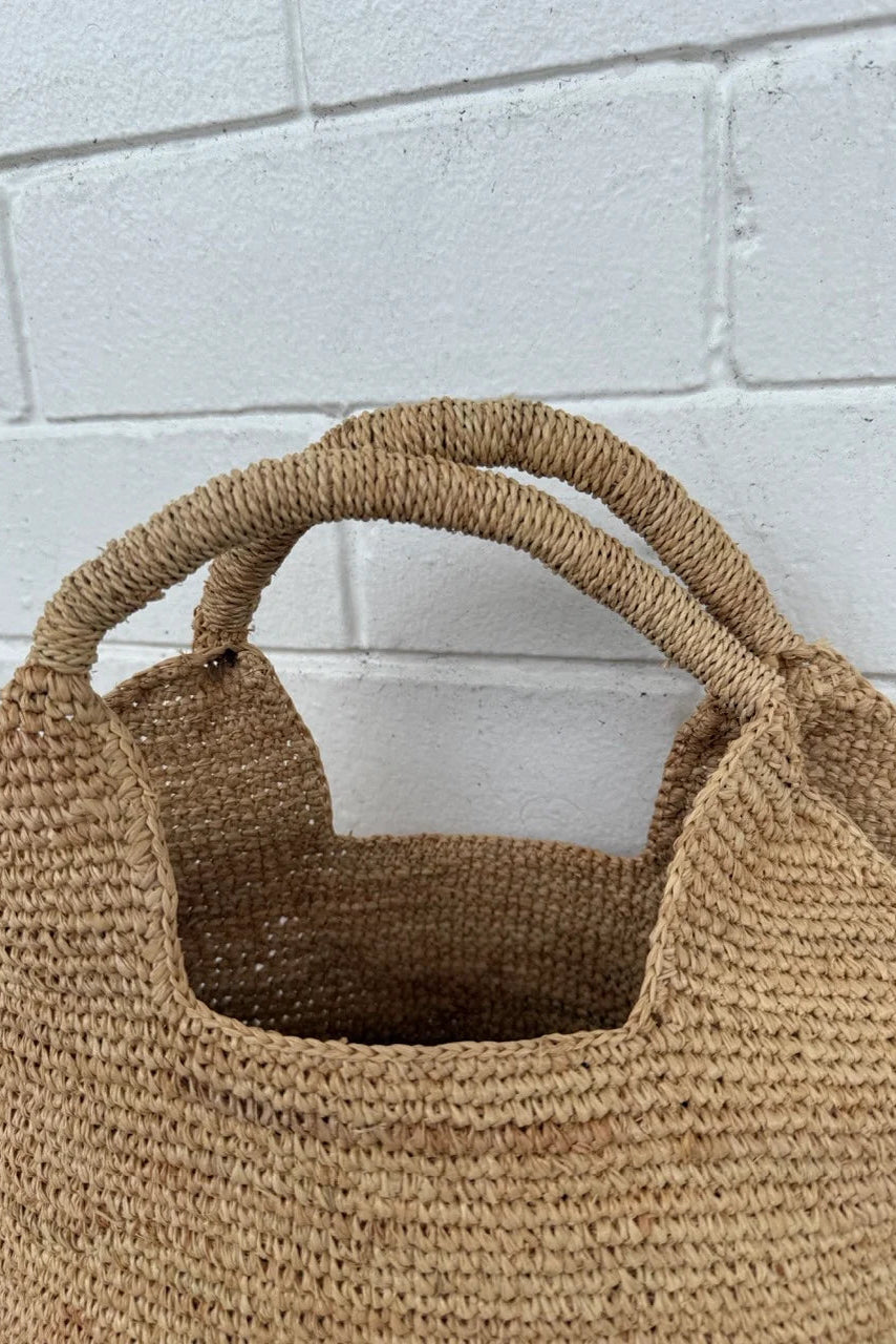Raffia Bucket Bag