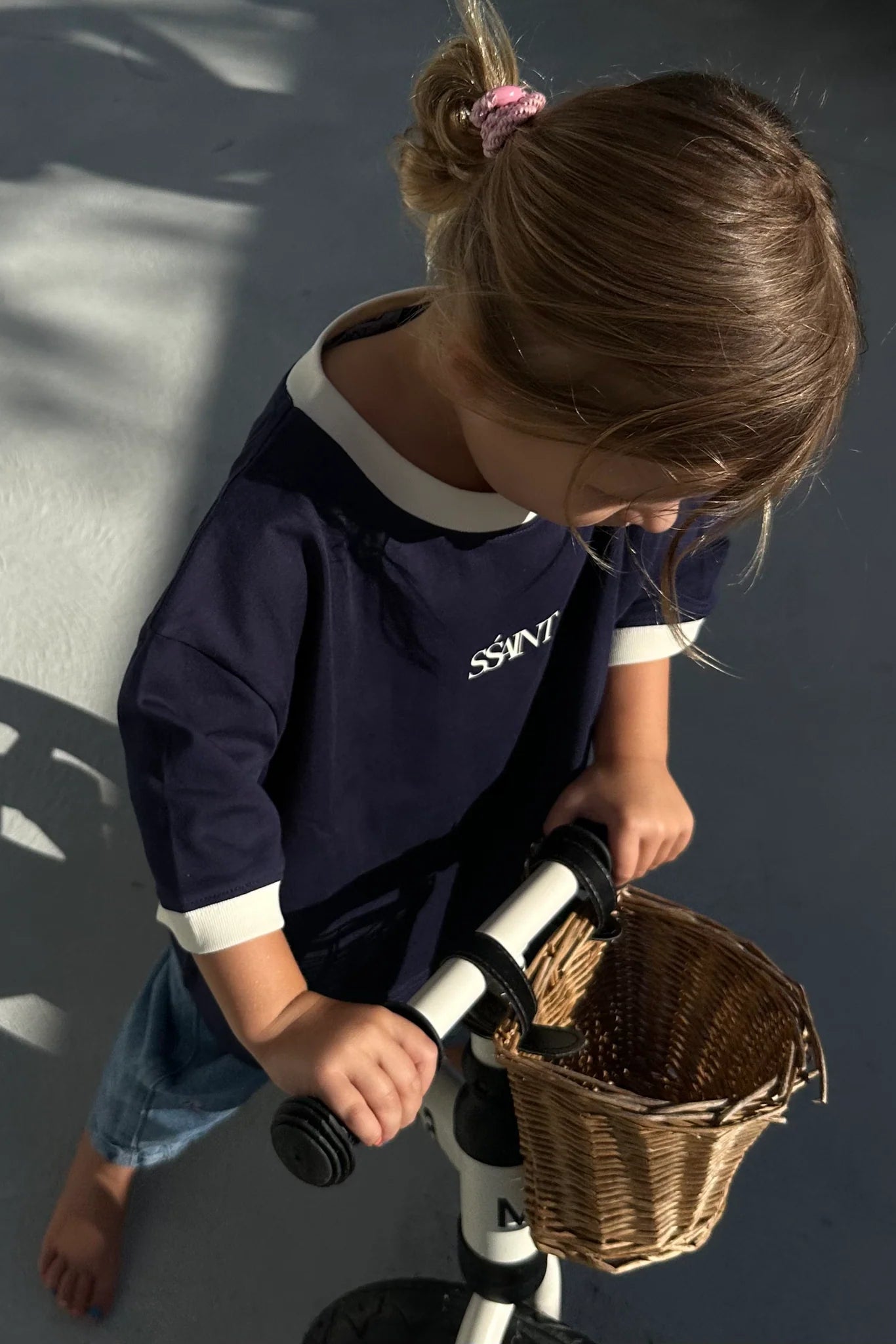 SŚAINT LOGO BABY TEE - NAVY