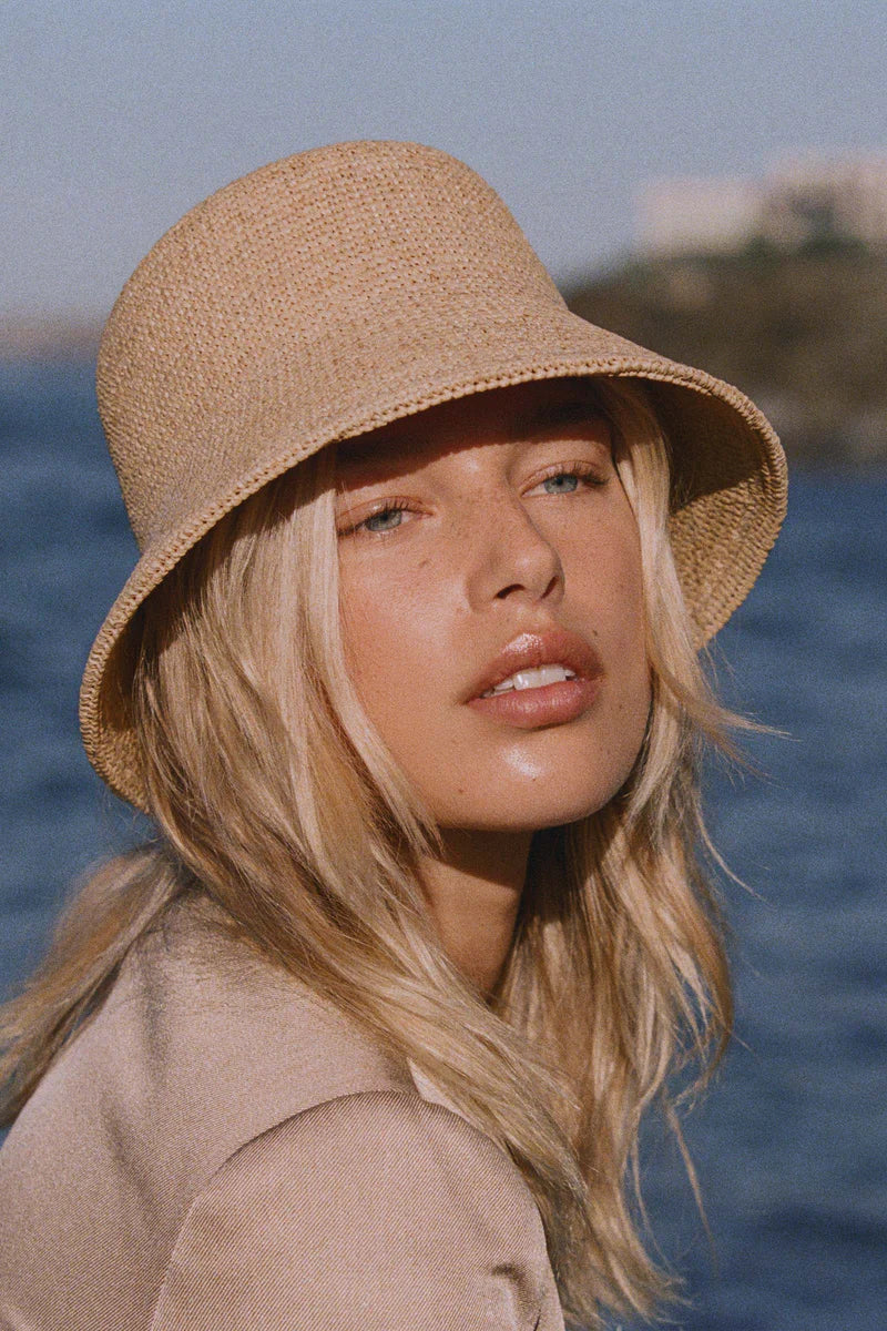 THE INCA BUCKET HAT - STRAW NATURAL