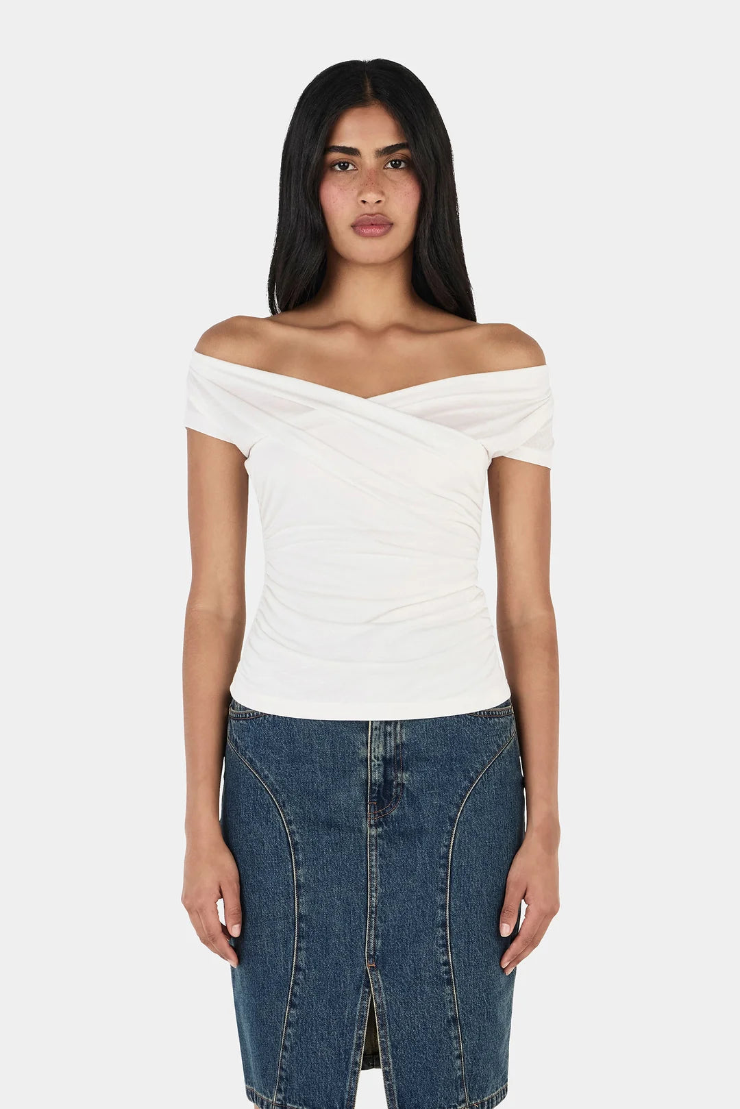 Jax Jersey Top Ivory