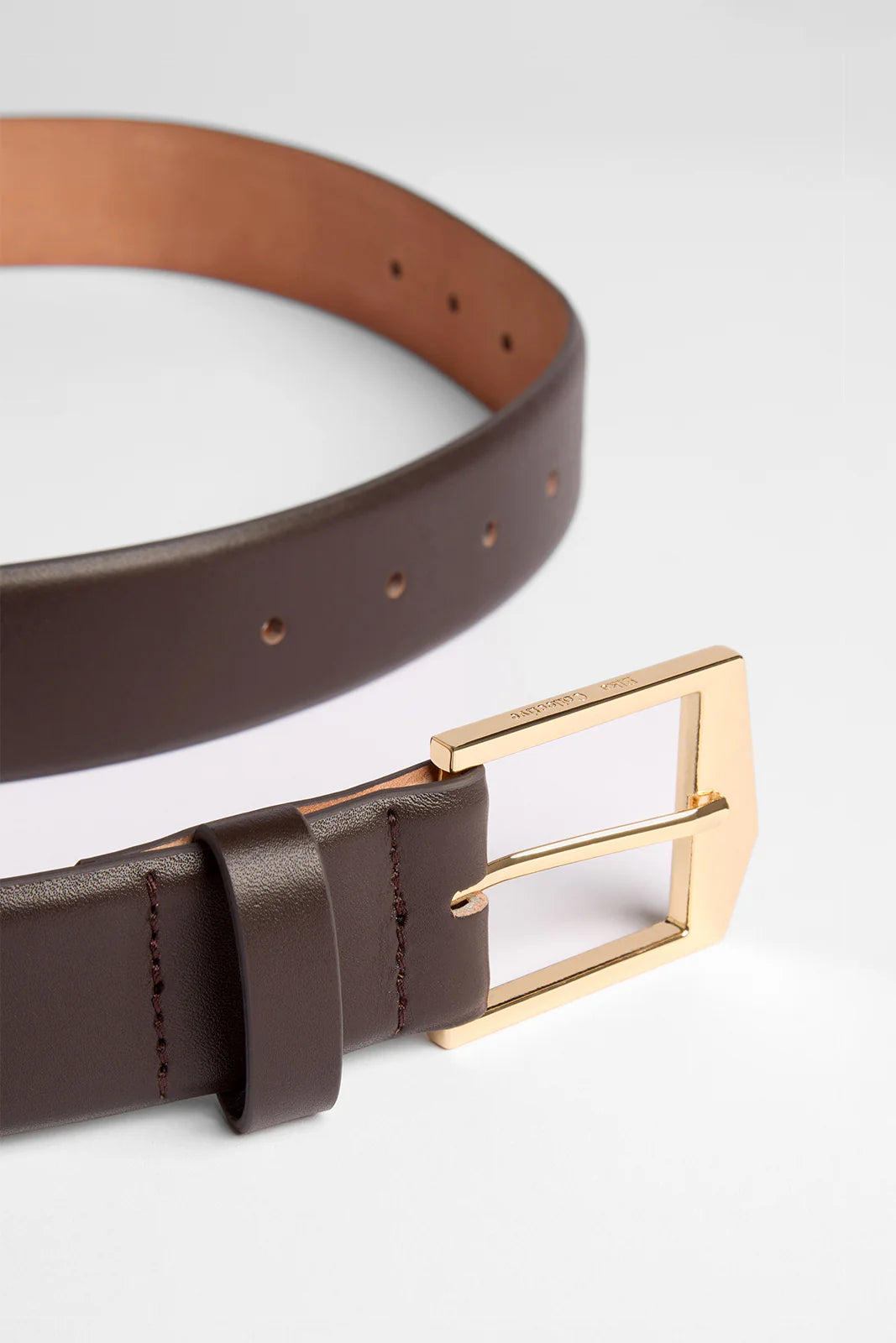 Ida Belt 3.5cm Chocolate/Gold