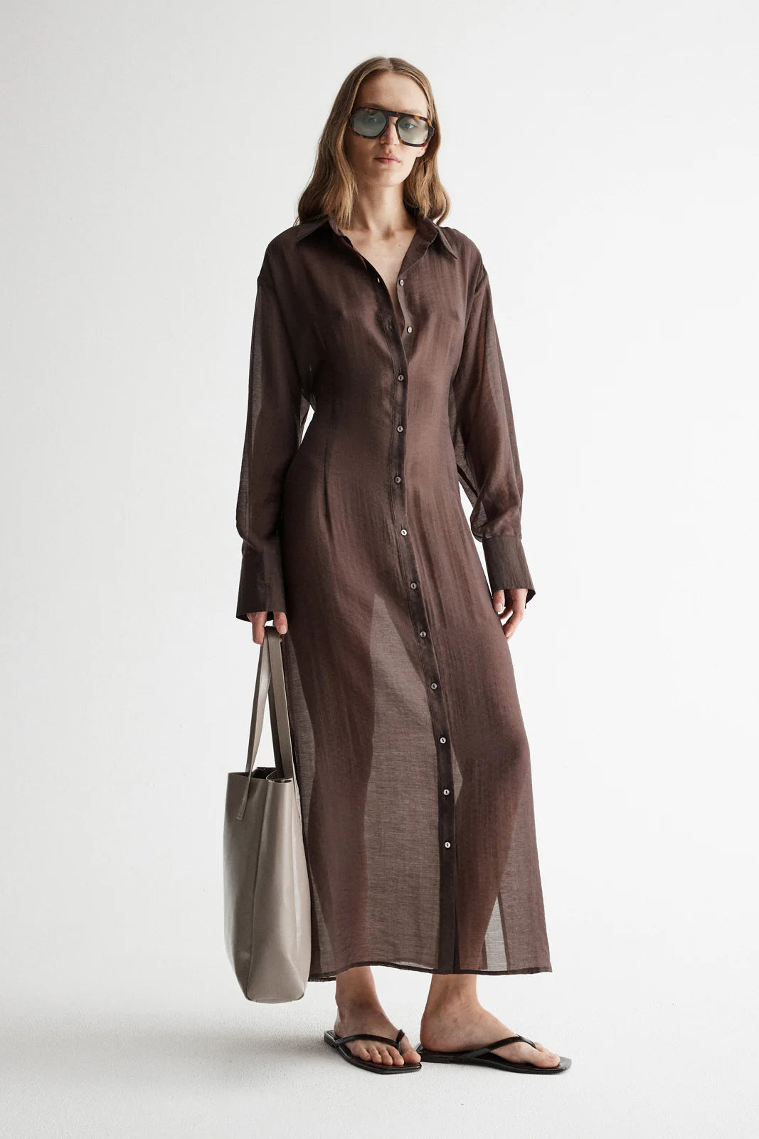 Bodhi Shirt Dress - Chocolate