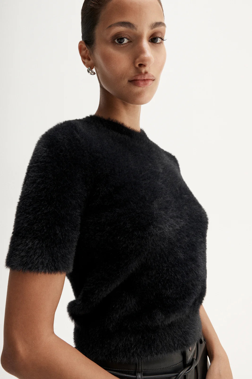 Mochi Knit Tee - Black