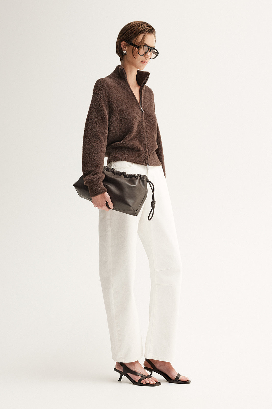 Leon Knit Cardigan - Chocolate