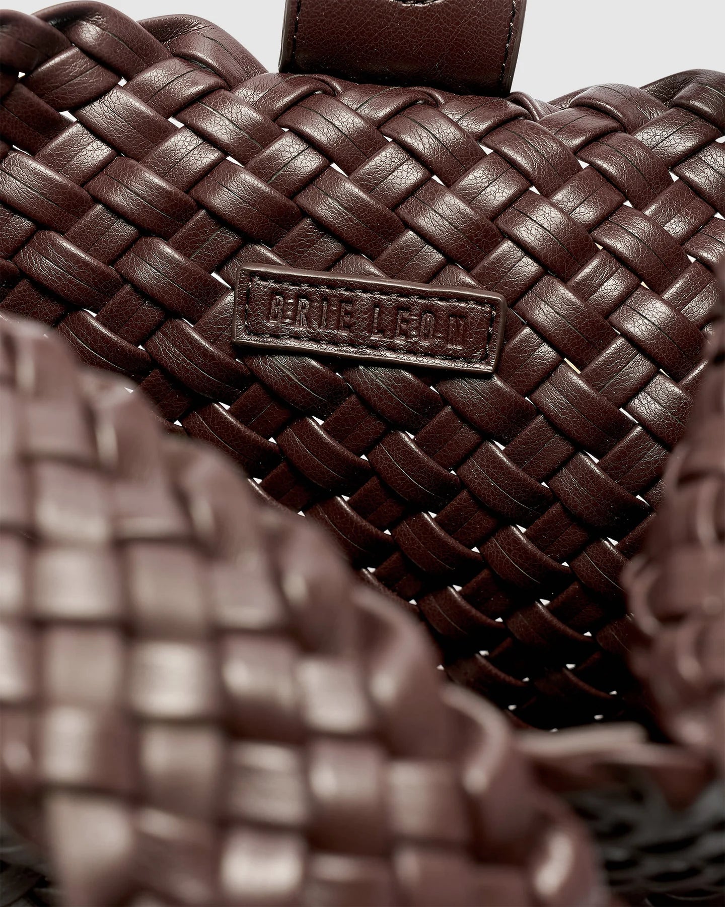 LUCA WOVEN CROSSBODY - CHOCOLATE