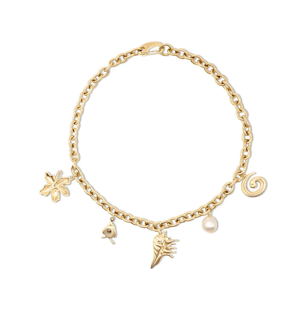 MALIA CHARM NECKLACE - GOLD