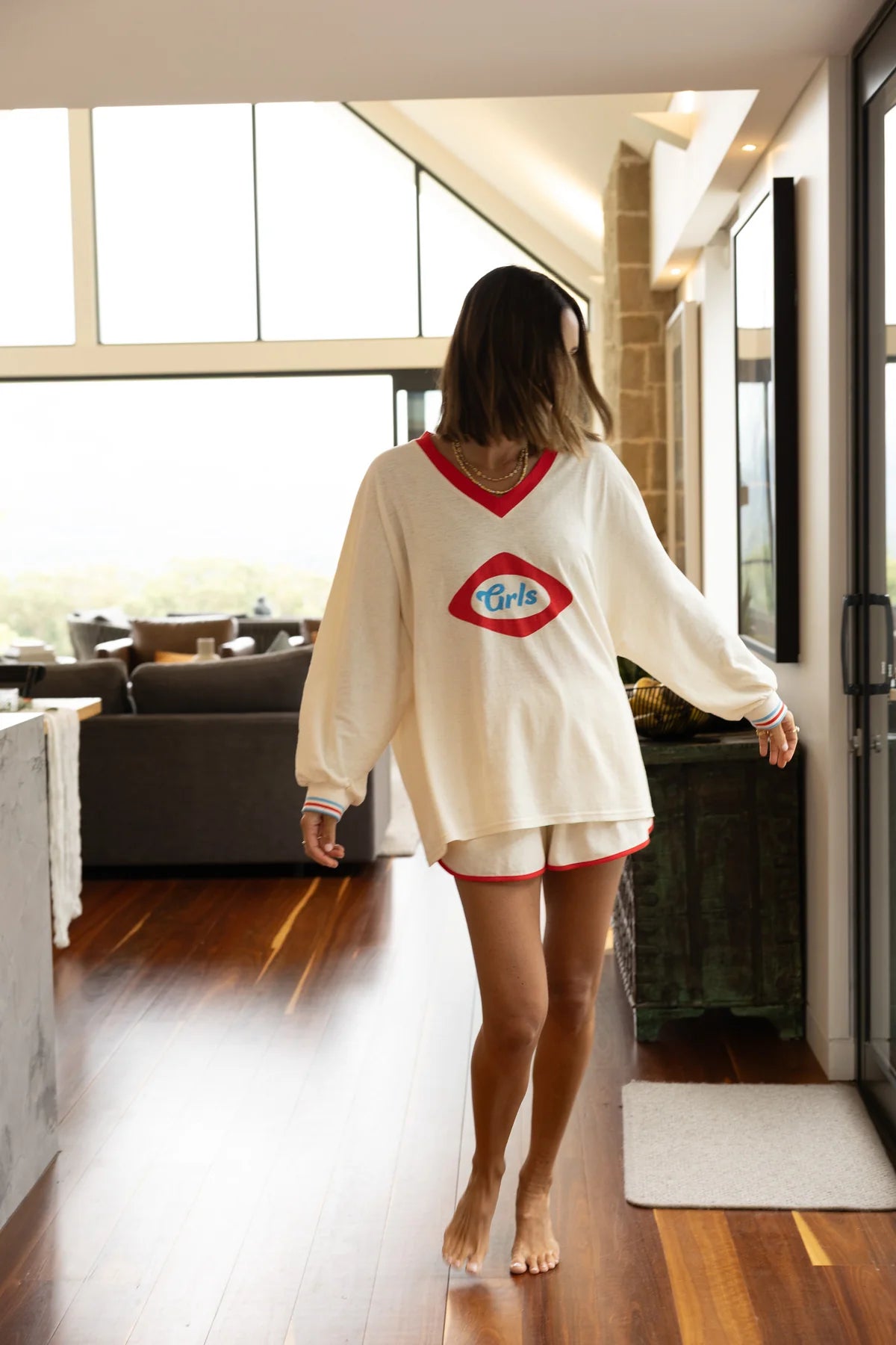 The GRLS Racer Shorts - Cream