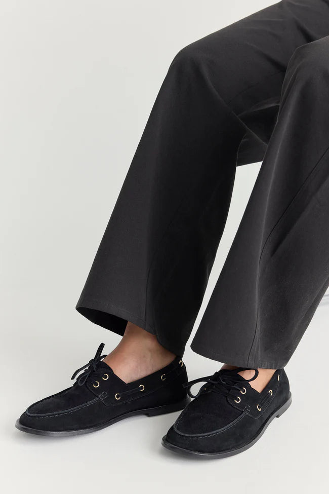 Marlo Boat Shoe Black