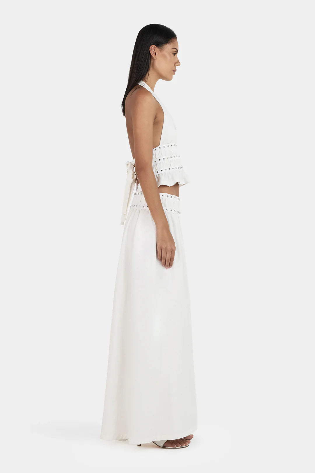 Mavis Studded Top Ivory