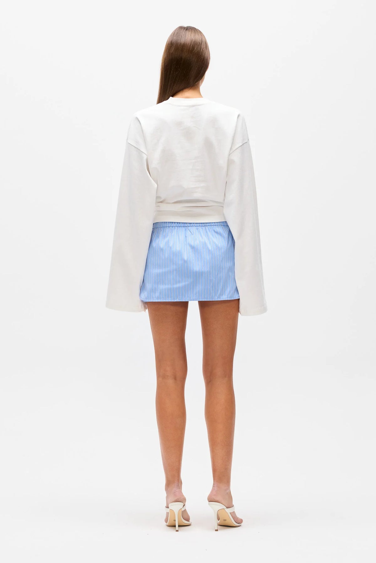 Margaux skort - blue stripe