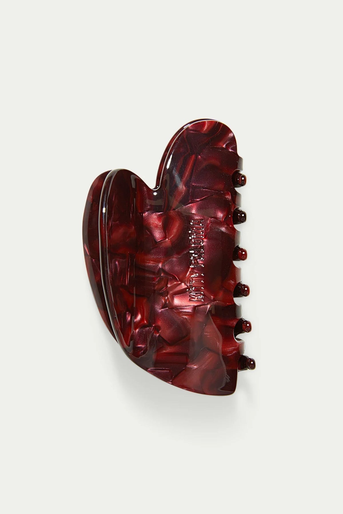 Medium Sculptural Sangria - Hair Claw