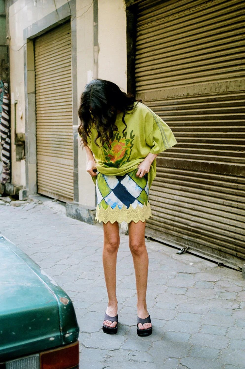 ORO TILE VERA MINI SKIRT